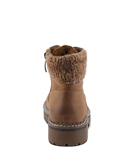 Patrizia Women's Hiker-Inspired Sweater Collar Lug Sole Boot