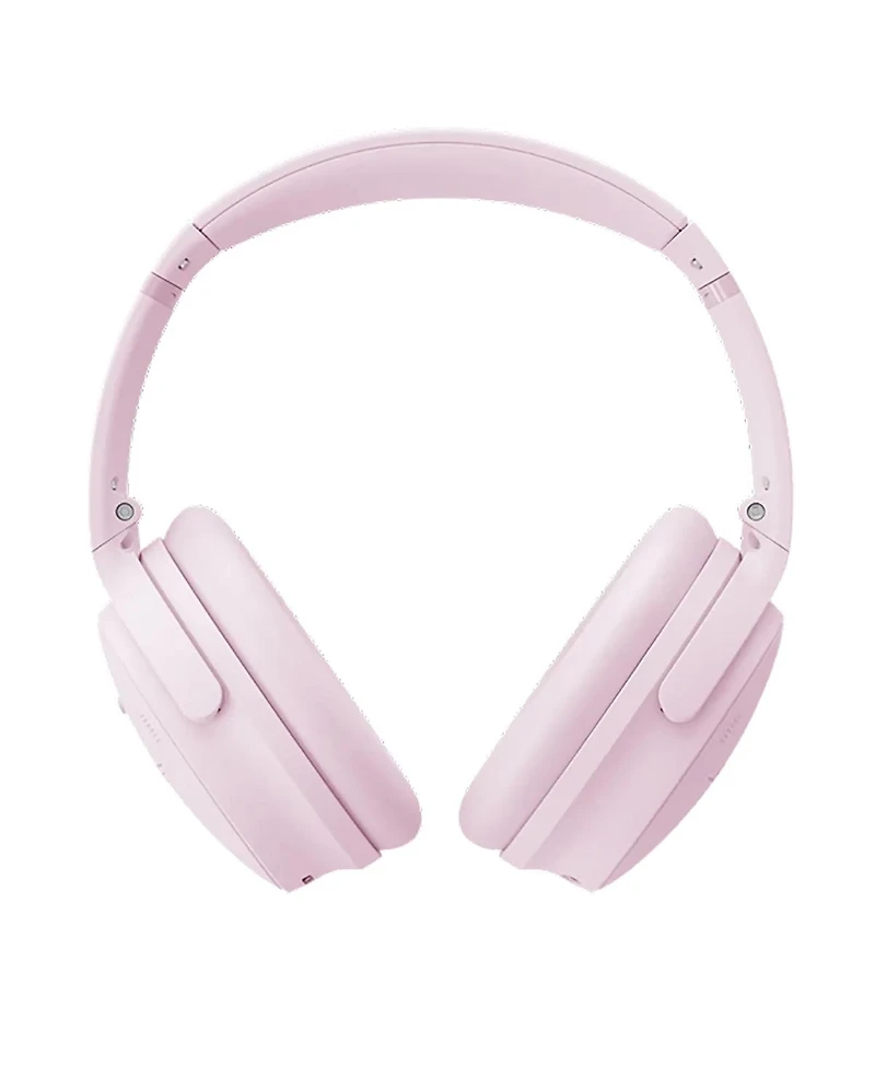 Bose QuietComfort Wireless Noise Cancelling Over-Ear Headphones, Petal Pink, Bundle with Usb-c/Usb-a Wall Charger