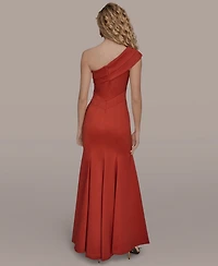 Donna Karan New York Women's One-Shoulder Maxi Dress