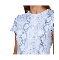 Sofibella Uv Feather Womens Tennis Short Sleeve Shirt