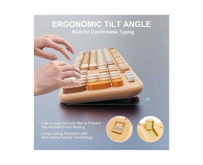 risokeys 2.4G Wireless Keyboard and Mouse Combo