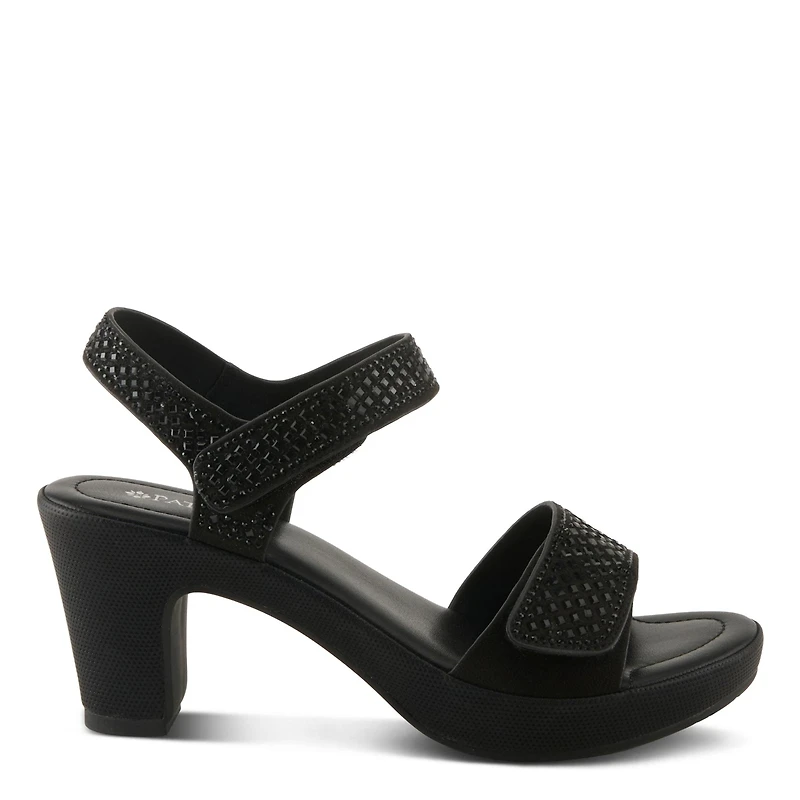 Patrizia Women's Shine Crystal Strap Platform Heeled Sandals