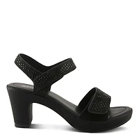 Patrizia Women's Shine Crystal Strap Platform Heeled Sandals