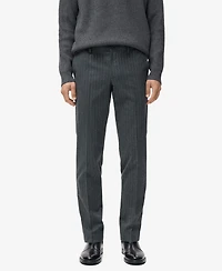 Mango Men's Pinstripe Cotton Slim-Fit Pants