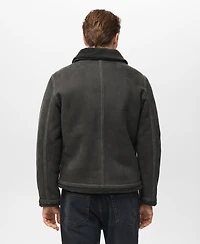 Mango Men's Double Face Sheepskin-Effect Jacket