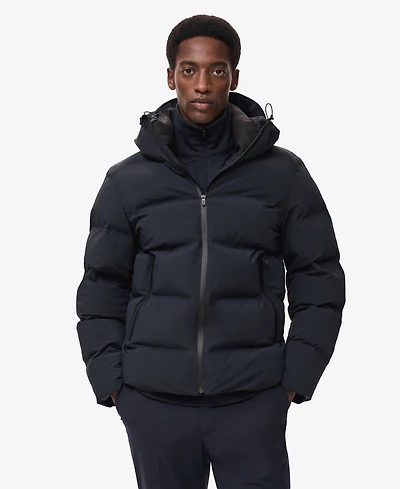 Mango Men's Waterproof Hood Puffer Coat