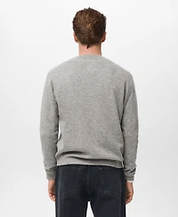 Mango Men's Extra-Fine Wool Buttons Cardigan