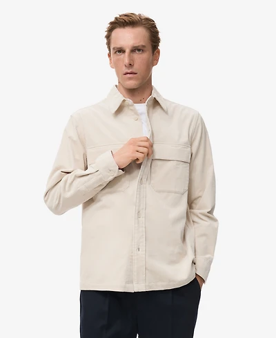 Mango Men's Corduroy Pockets Overshirt