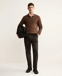 Mango Men's Cashmere Polo Sweater