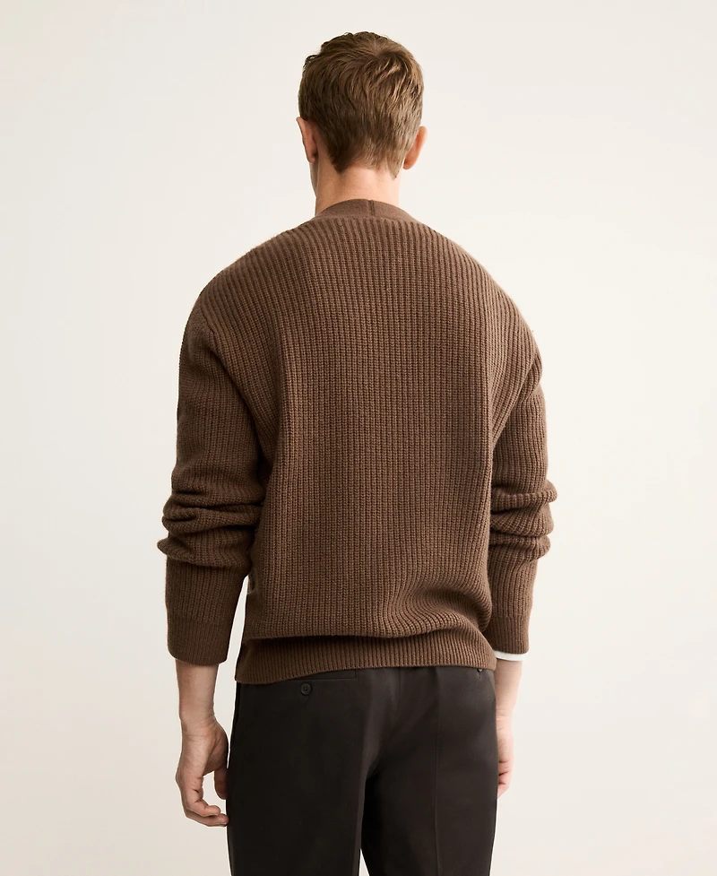 Mango Men's Wool Buttons Cardigan