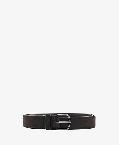 Mango Men's Buckle Leather Belt