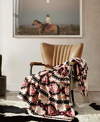 Wrangler Printed Ultra Soft Plush Fleece Throw, 50" x 70"