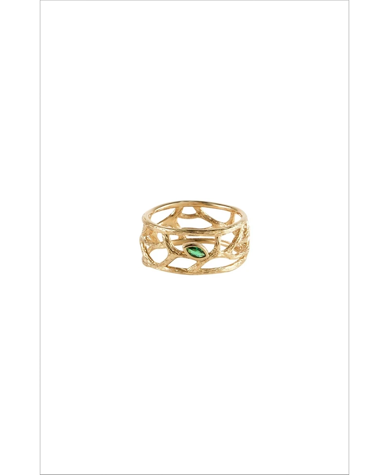 Retro Chic Verdant Whisper Ring