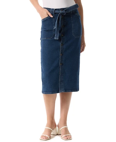 Gloria Vanderbilt Women's Belted Maxi Skirt