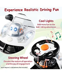 Mecale 3-in-1 Push Car for Toddler Sliding Car with Seat Belt and Canopy