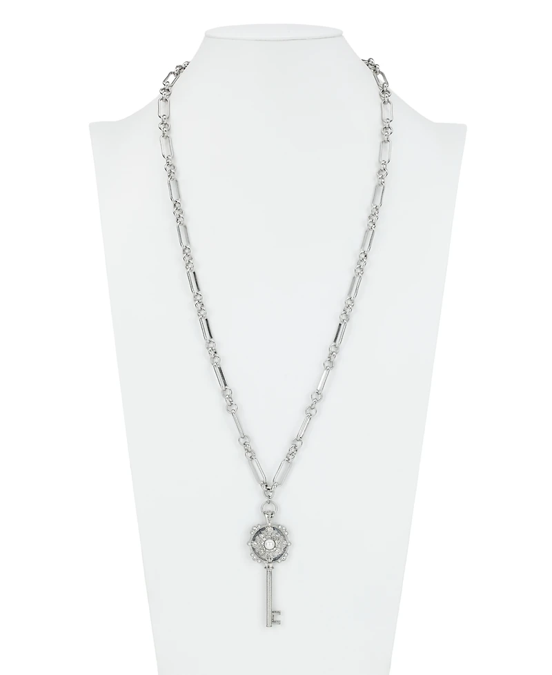 Patricia Nash Byzantine Collection Long Key Pendant Necklace