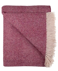Southampton Home Shetland Lambswool Herringbone Throw, 55" x 72"