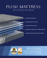 Restonic Waldorf 13 Cushion Firm Eurotop Mattress In A Box Collection
