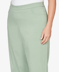 Alfred Dunner Plus St. Augustine Tailored Stretch Comfort Waistband Front Pocket Pants
