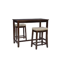 Linon Claridge 3Pc Counter Set