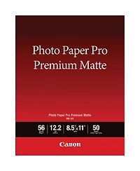 Canon 2 Pack Pro Premium Matte Pm-101 Photo Paper, 8.5x11", 50 Sheets