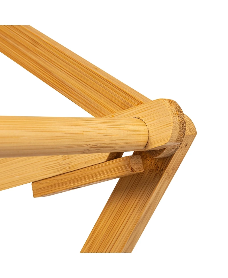 Household Essentials Bamboo Oversized Clothes Drying Folding Rack