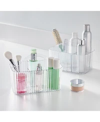 mDesign Plastic Shower Caddy Storage Organizer Basket with Handle