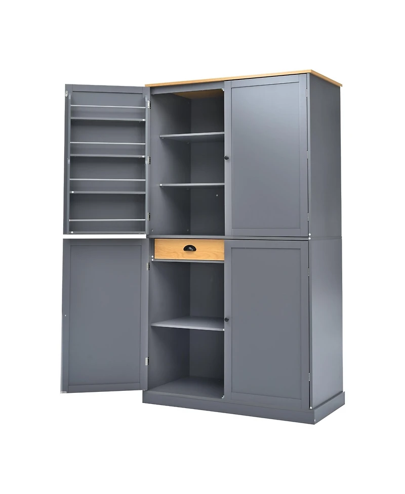 Boyel Living High Freestanding Kitchen Pantry Large Cupboard Storage Cabinet