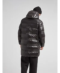 JACK1T Men's R4D Tramline Hooded Long Puffer Coat