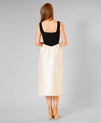 julia jordan Women's Sleeveless Square Neck Dress