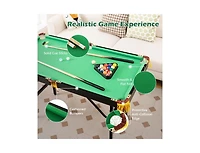 Boyel Living 47 Inch Folding Billiard Table with Cues and Brush Chalk Gaming Table