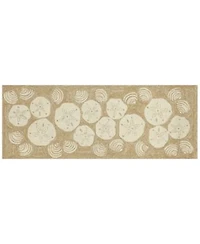 Liora Manne Front Porch Indoor Outdoor Shell Toss Natural Area Rug