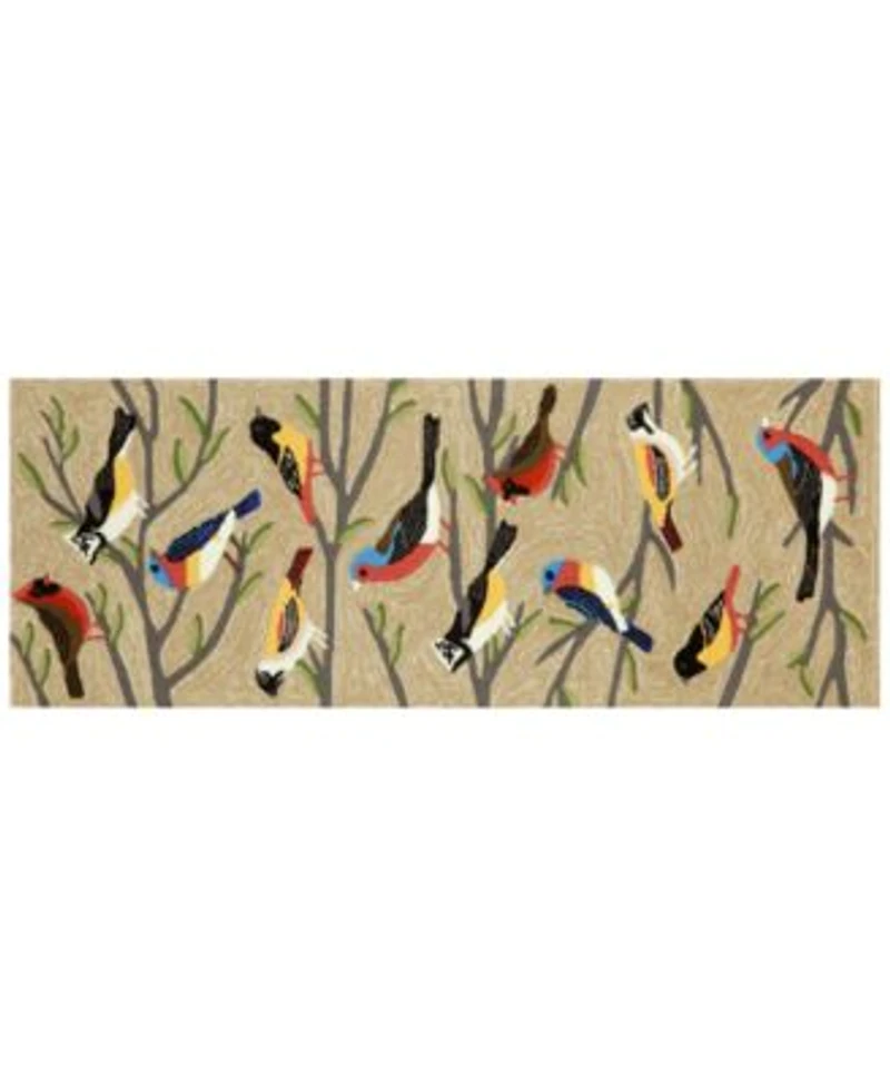 Liora Manne Front Porch Indoor Outdoor Birds Multi Area Rug