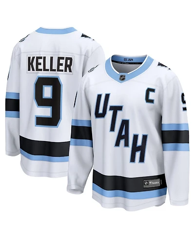 Fanatics Men's Clayton Keller White Utah Mammoth Away Breakaway Player Jersey