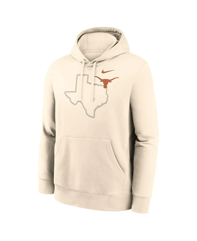 Nike Men's Cream Texas Longhorns Campus Shadow Hoodie