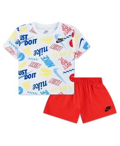 Nike Baby Boys' The Zone Crewneck T-Shirt and Shorts, 2-Piece Set