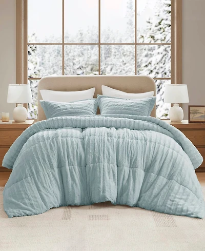 Madison Park Duke Reversible Faux Fur 3-Pc. Comforter Set, King/California King
