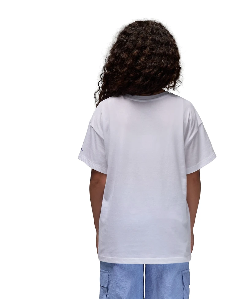 Jordan Big Girls 23 Flowers Short sleeve T-Shirt