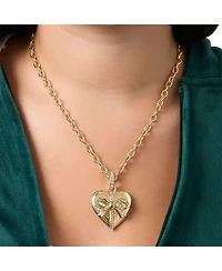 Juicy Couture Gold-Tone Heart Charm Necklace - 18 +2 ''