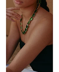 Retro Chic Lime Glow Necklace