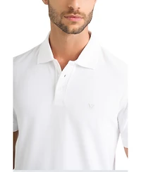 Velez Men's semi-fit polo shirt with jacquard detail