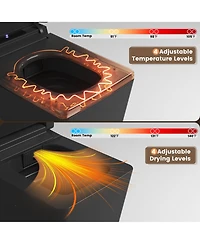Casainc Smart One-Piece Bathroom Fixture With Heated Seat, Auto Flush, Wash, Dryer And Digital Display