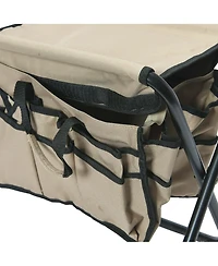 Household Essentials Collapsible Utility Stool, Tan