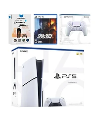 Sony PlayStation 5 Slim Disc Bundle with Call of Duty Black Ops 7 Game, MightySkins Code and Extra Controller