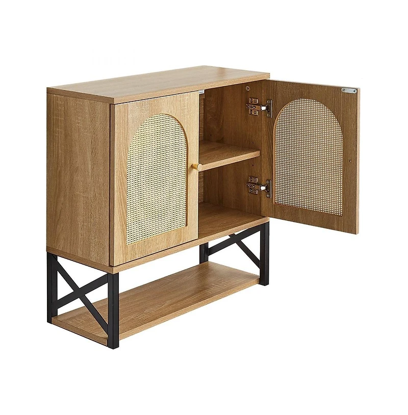 Slickblue Over Toilet Bathroom Wall Cabinet with 2 Doors and Shelves