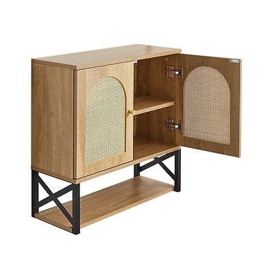 Slickblue Over Toilet Bathroom Wall Cabinet with 2 Doors and Shelves