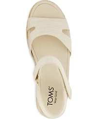 Toms Women's Alana Open Toe Wedge Sandals