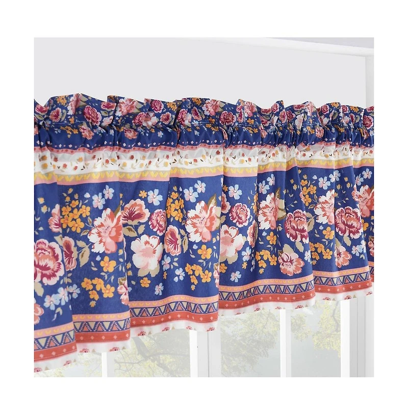Greenland Home Fashions Marsha Window Valance - 84x16", Blue