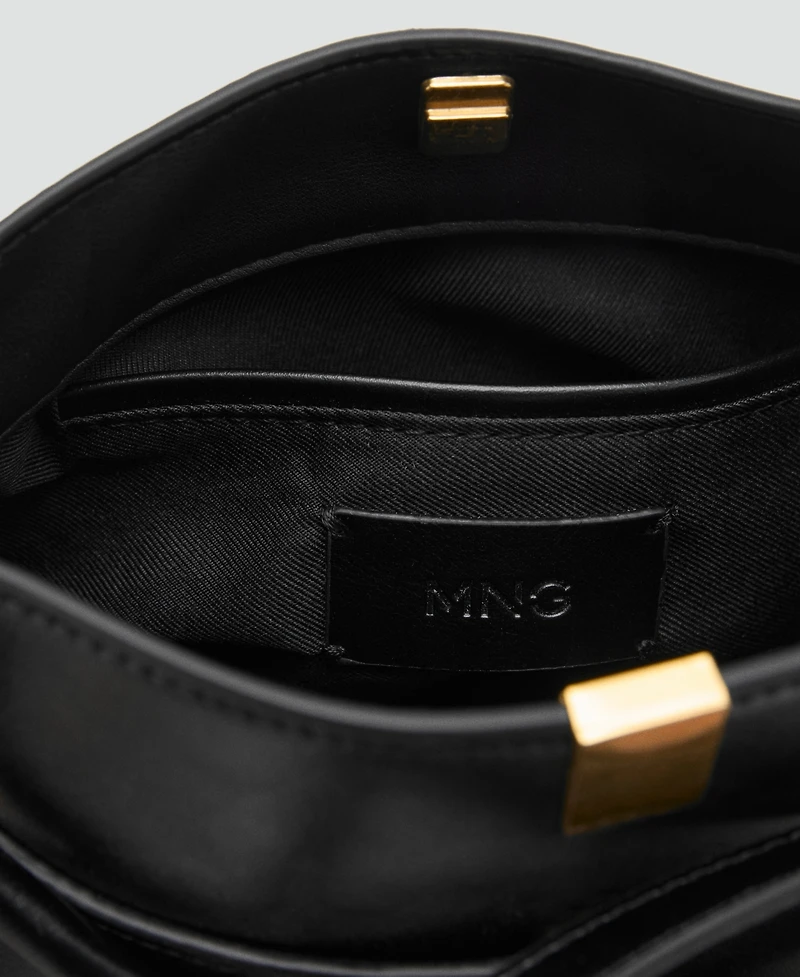 Mango Women's Metal Detail Bucket Bag