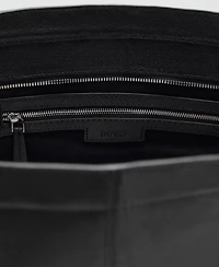 Mango Women's Leather Shopper Bag